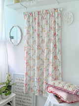 Princess Ribbon Curtain Screen Floral Print 230cm