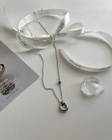 bbpo donut coin stainless steel ball bead necklace