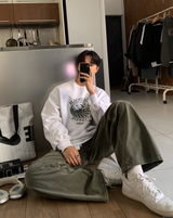 ノーメースパラシュートディープダイイングカーゴワイドパンツ