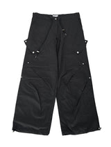 斜めリベットナイロンカーゴパンツ