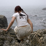 MUDEUNGSAN T-SHIRT FOR WOMEN - WHITE