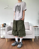 Nylon Cargo Bermuda Pants