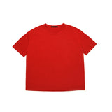 OVERSIZED SILKET SCOOP NECK T-SHIRT RED