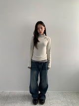 Soyan denim wide pants