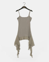 Rating Frill Unbalanced Sleeveless Top