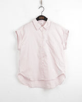 Romo Slim Fit Stripe Roll-Up Short Sleeve Shirt