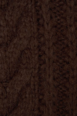 Nutty cable cardigan_brown