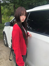 Madi Wool Soft Button Knit Cardigan
