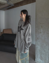 Rスターピグメントルーズフィット長袖Tシャツ
