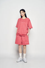 25SS シンプルロゴピグメントショートパンツ ピンク