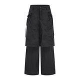 String Pocket Layered Wide Pants 232401216
