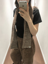 Merlot Stripe Muffler (3 Colors)