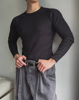 Kani Muscle Fit Rib Slim Tee