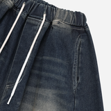 Marine Curved Denim Pants