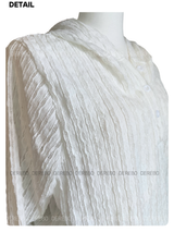 White Hood Pullover Belt One-Piece Dress Top