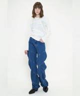 SPIRAL DENIM PANTS