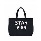 Daisy Patch Lettering Big Tote Bag