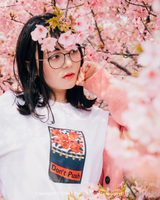 ヤヨイサクラショートスリーブTシャツ ホワイト / 白TEE