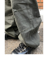 Vintage pintuck curved pants
