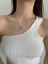 Grapes symbol silver necklace