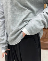 Para Soft Henley Neck Long Sleeve Tee