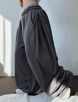 2SIZE🩶 SOFTY SIDE PINTUCK WIDE LONG PANTS 🩶🧇🖤🤍5COLOR