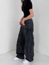 [MADE] Reversed Pocket Wide Denim Pants (W)
