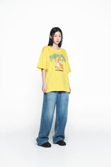 25SS デストロイデニムバドパンツ ブルー