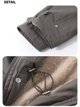 Royal Long Stand Bomber Jacket Fur Coat