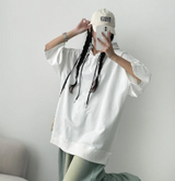 Rens over hooded short-sleeved T-shirt (3 colors)