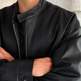 Bake Eco YKK Biker Leather Blouson Jacket