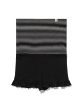 ST フリル コントラスト ショーツ(BLACK)