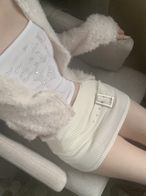 Gant Belt Knit Skirt (ivory)