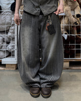 Randy Striped Washed Curved Denim