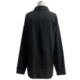  Classic Silket Boxy Soft Pocket Long Sleeve Shirt (3 Colors)