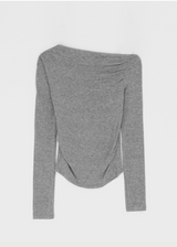 [MADE] Bindiggle Uncut Shirring Long Sleeve T-Shirt