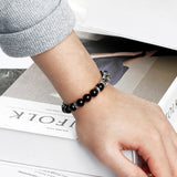SVB-1011 Geometric Onyx Natural Stone Bracelet