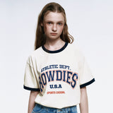 RowdiesリンガーTシャツ_クリーム