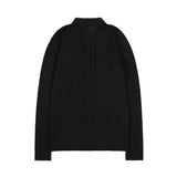 BACK CROSS OVER FIT COLLAR TEE (BLACK) F25ZB021
