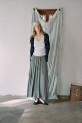 T/T Moist banding long skirt (charcoal)