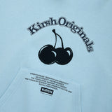 CHERRY ARCH LOGO CROP HOODIE [SKY]