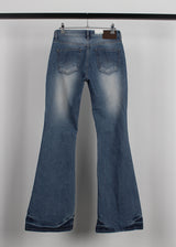 BLUE WASHING BOOTS CUT DENIM