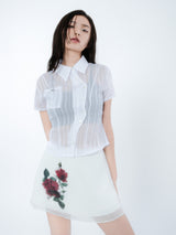 ROSE LAYERED SKIRT [IVORY]