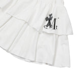 SAHARA LEOPARD CROSS TIERED SKIRT (2Color)
