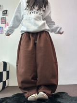 SWEAT BALLOON BACK POINT LONG PANTS🤎🖤🩶3COLOR