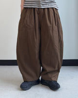 リフォールドSSコットンツータックワイドパンツ