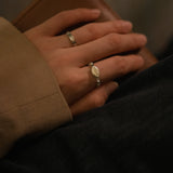 All is well, silver ring with Topaz_November Birthstone
