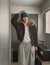 [Lining Fur] トリシャーラクーンファーカットパディングジャンパー