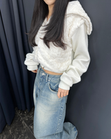 ヴィンテージウォッシュ ワイドデニム ワイドパンツ ライトブルーデニム