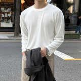 LMN Fine Knit Round Long-Sleeved T-Shirt (4 colors)